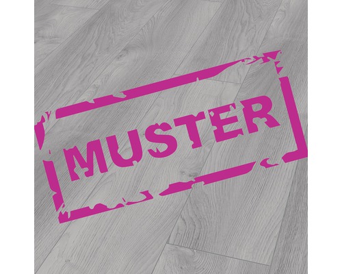 Handmuster zu Laminat Mammut Makro Eiche hellgrau Landhausdiele 1845 x 188 x 12 mm Muster eines Laminatbodens