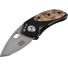 Taschenmesser mit Griff aus Holz