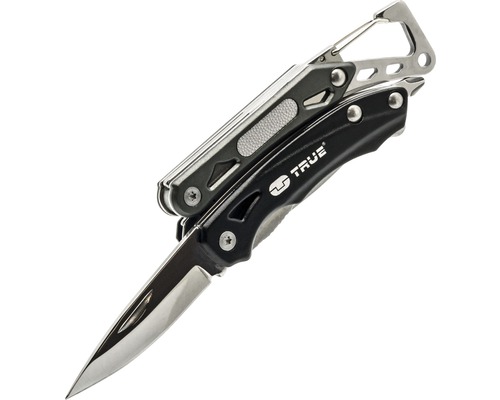 Multifunktionswerkzeug mit Klinge und Karabinerhaken