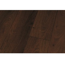 Dunkles Laminat für den Innenausbau.