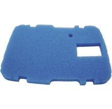 Blauer Filterschwamm mit Aussparungen