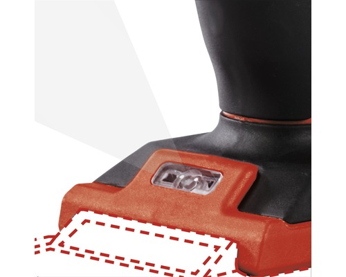 Detailaufnahme einer Akku-Lampe