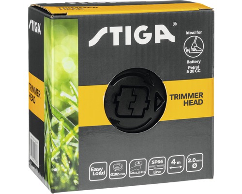 Verpackung einer Stiga Trimmerkopf Spule mit 4 Meter Faden