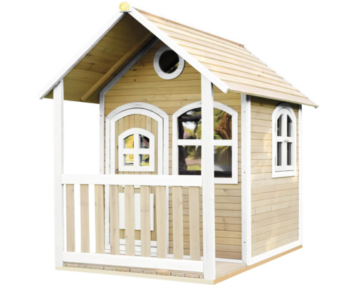 Holzspielhaus für Kinder mit Veranda und Fenstern