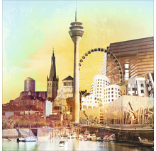 Glasbild Düsseldorf XV 50x50 cm