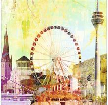Glasbild Düsseldorf XVII 20x20 cm-thumb-0