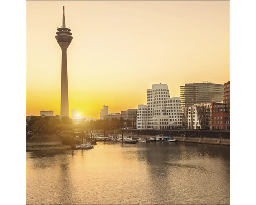 Glasbild Düsseldorf XXV 20x20 cm