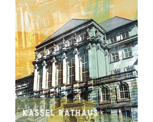 Glasbild Kassel V 20x20 cm