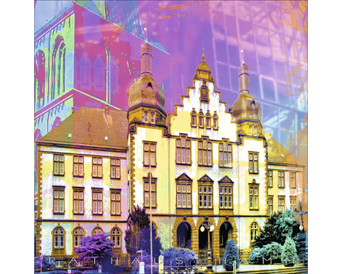 Glasbild Hamm III 30x30 cm
