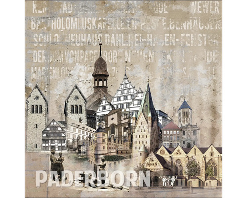 Glasbild Paderborn II 20x20 cm