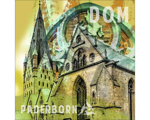Glasbild Paderborn IV 20x20 cm