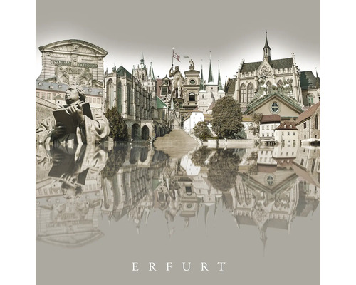 Glasbild Erfurt X 50x50 cm