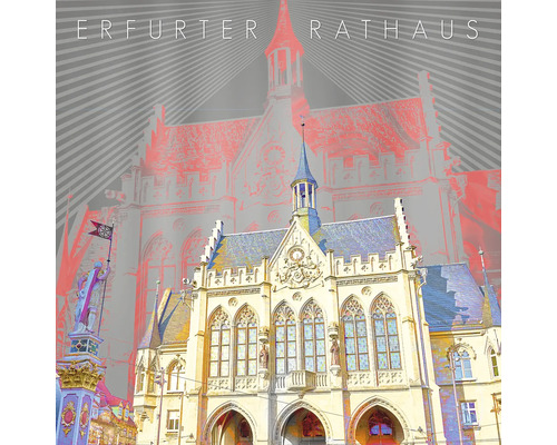 Glasbild Erfurt XIV 30x30 cm