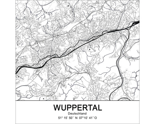 Glasbild Wuppertal XIII 50x50 cm