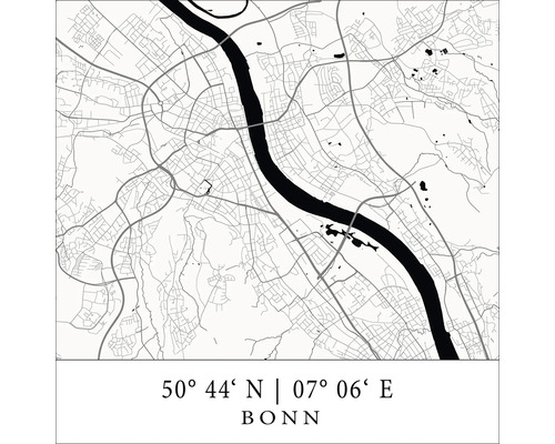 Glasbild Bonn VII 30x30 cm