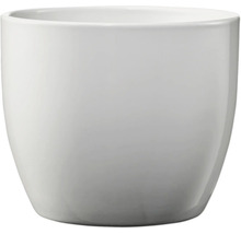 Weißer Keramik-Blumentopf