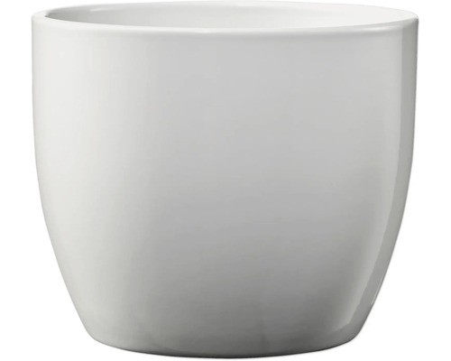 Weißer Keramik-Blumentopf