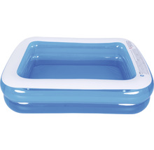 Aufstellpool Fast-Set-Pool Familypool PVC eckig 197x143x49 cm ohne Zubehör blau/weiss-thumb-2