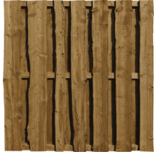 Holzzaun Element mit Brettern und Rahmen