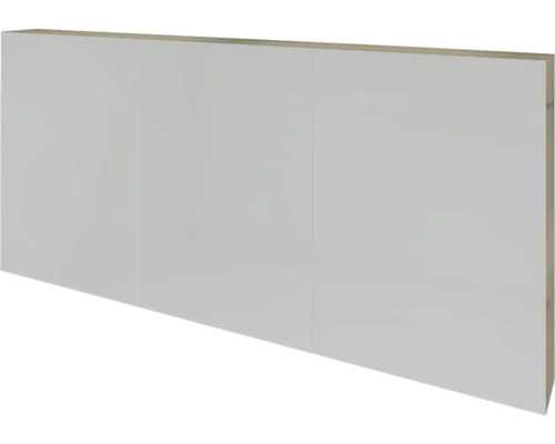 Spiegelschrank Sanox 3-türig 140x12x65 cm französiche Eiche doppelt verspiegelt