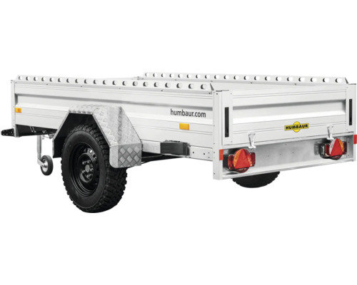 Humbaur Alumaster Offroad 2510 x 1310 x 400 mm gebremst zul. Gesamtgewicht 1300 kg Weißer Humbaur Anhänger mit Reifen