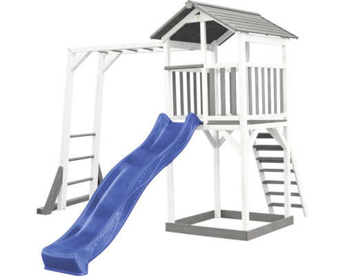 Spielturm mit Rutsche, Leiter und Klettergerüst