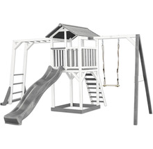 Spielturm mit Rutsche, Schaukel und Klettergerüst für den Garten