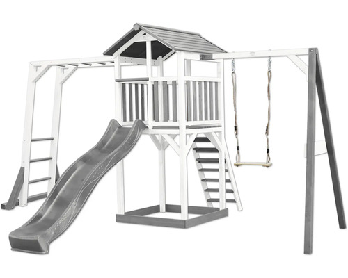 Spielturm mit Rutsche, Schaukel und Klettergerüst für den Garten