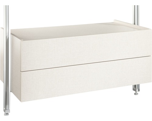 Doppelschubladenkasten Relax Leinen 900 mm Doppelschubladenkasten Relax Leinen 900 mm