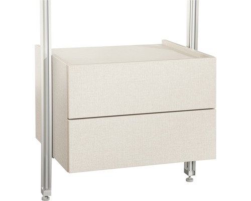 Doppelschubladenkasten Relax Leinen 550 mm Doppelschubladenkasten Relax Leinen 550 mm