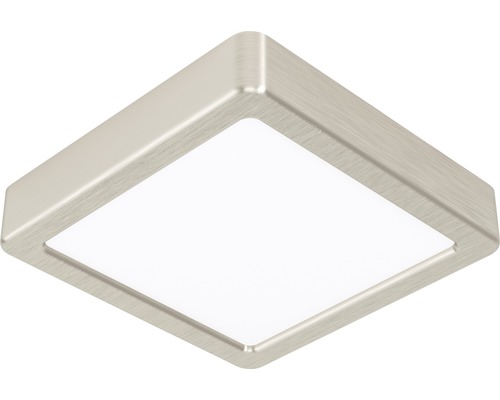LED Deckenleuchte Fueva 1 160x160x28 cm 1350 lm 4000 K neutralweiß IP20 nickel-matt Quadratische LED Deckenleuchte