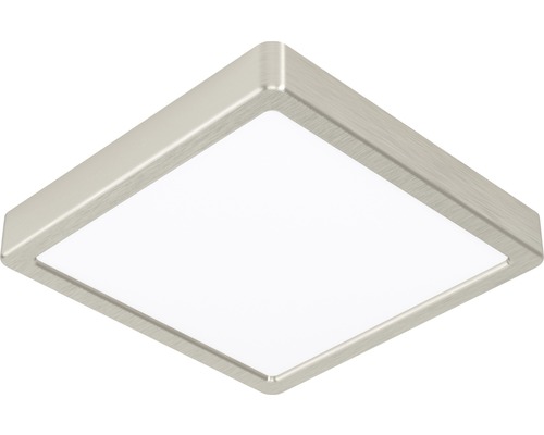 LED Deckenleuchte Fueva 1 225 x 225 x 45 mm 1-flammig 16 W 1800 lm 4000 K neutralweiß IP 20 nickel-matt