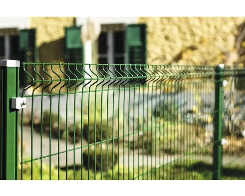 Doppelstabmattenzaun im Gartenbereich