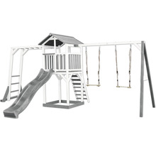 Spielplatz mit Rutsche, Schaukel und Klettergerüst