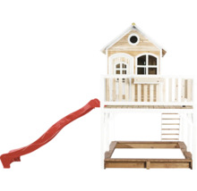 Spielhaus mit Rutsche und Sandkasten für den Garten