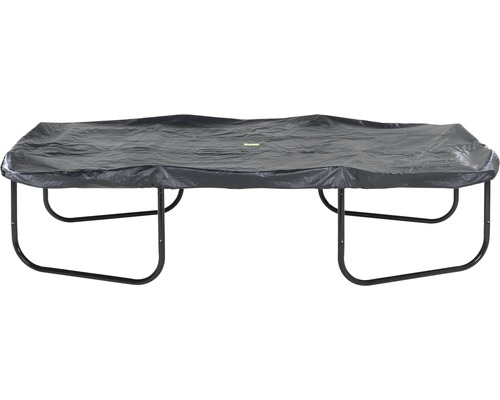 EXIT Premium Trampolin Abdeckplane 427 x 244 cm schwarz Abgedecktes Gartentrampolin mit schwarzer Schutzhülle
