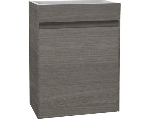 Waschbeckenunterschrank Differnz Hura L 52x39,5x21,5 cm ohne Waschbecken eiche grau Waschbeckenunterschrank mit Schublade
