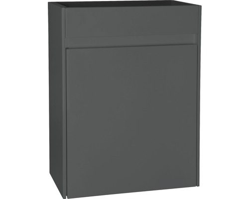 Waschbeckenunterschrank Differnz Hura L 52x39,5x21,5 cm ohne Waschbecken anthrazit Unterschrank für Waschbecken, Badezimmermöbel