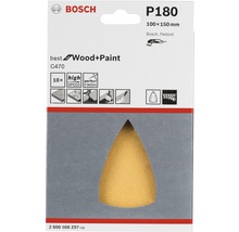 Bosch P180 Schleifpapier für Holz und Farbe, 100x150 Millimeter