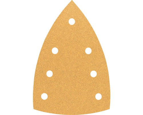 Dreieckiges Schleifpapier mit Löchern