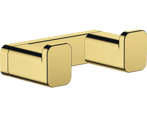Doppel-Handtuchhaken hansgrohe AddStoris gold glänzend
