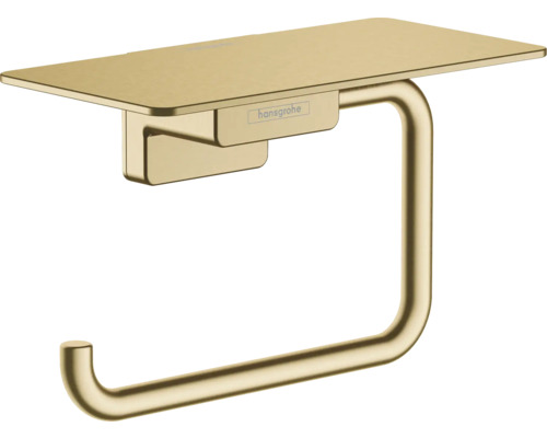 Toilettenpapierhalter hansgrohe AddStoris mit Ablage brushed bronze gebürstet Toilettenpapierhalter mit Ablagefläche