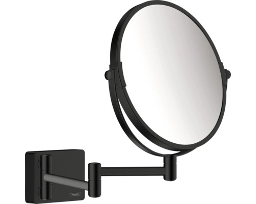 Kosmetikspiegel hansgrohe AddStoris 20,8x28,3 cm schwarz matt