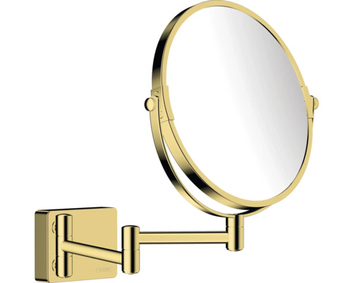 Kosmetikspiegel hansgrohe AddStoris 20,8x28,3 cm gold glänzend