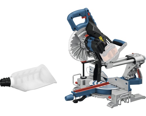 Akku-Kapp- und Gehrungssäge Paneelsäge BITURBO Bosch Professional GCM 18V-216 inkl. 1 x Kreissägeblatt, SDS-Sägeblattarretierung und Staubsack ohne Akku und ohne Ladegerät Kapp- und Gehrungssäge mit Staubbeutel
