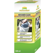 Heissner Clean Spezialreiniger für Pumpen, Filter und Leuchten in einer 500 ml Flasche.