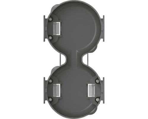 Unterputz-Einbaudose 2-fach T 40,5 mm schwarz-0