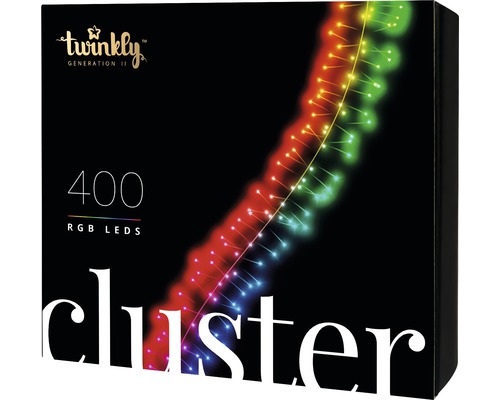 Twinkly LED Büschellichterkette Generation II 400 LEDs Lichtfarbe bunt inkl. App-Steuerung