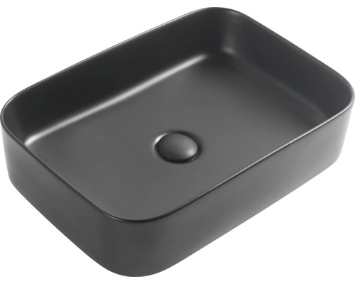 Aufsatzwaschbecken Jungborn Three 50x35 cm schwarz matt Aufsatzwaschbecken Jungborn Three 50x35 cm schwarz matt