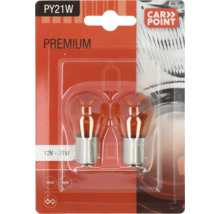 Zwei PY21W Premium-Glühbirnen für Auto-Blinker, 12 Volt, 21 Watt